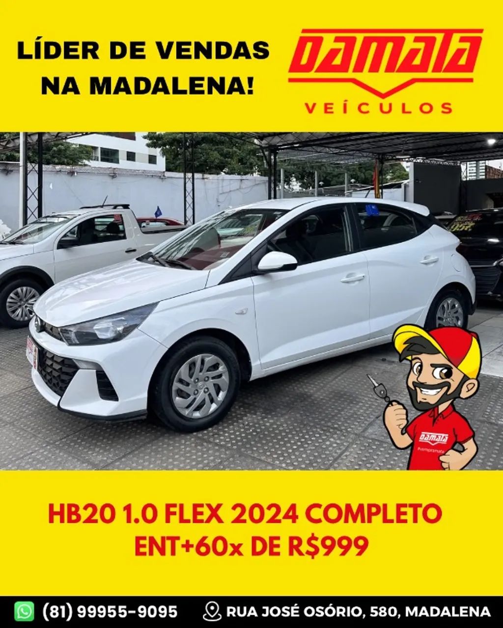 Hyundai HB20 Sense 1.0 Flex 12V MEC 2024