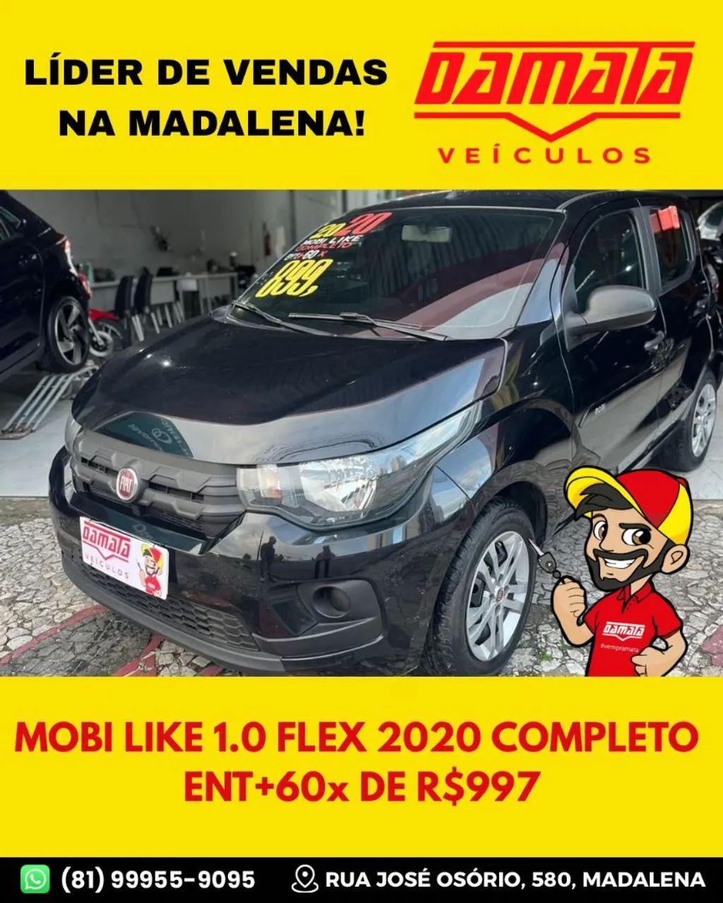 Fiat Mobi Like 1.0 Fire Flex 5P. 2020
