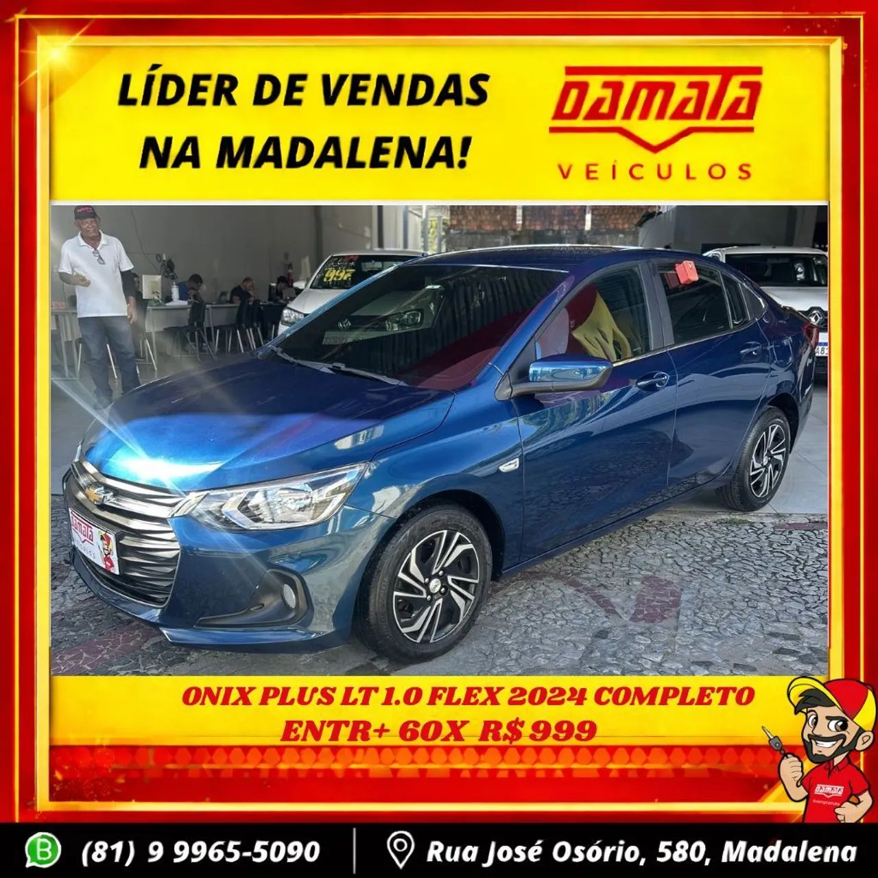 Chevrolet Onix Plus LT 1.0 12V Flex Mec. 4P 2024