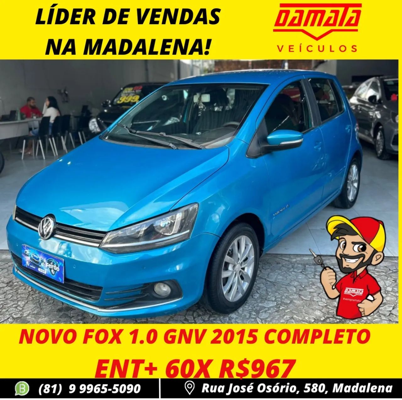 FOX 1.0 2015 GNV COMPLETO IPVA 2025 PAGO