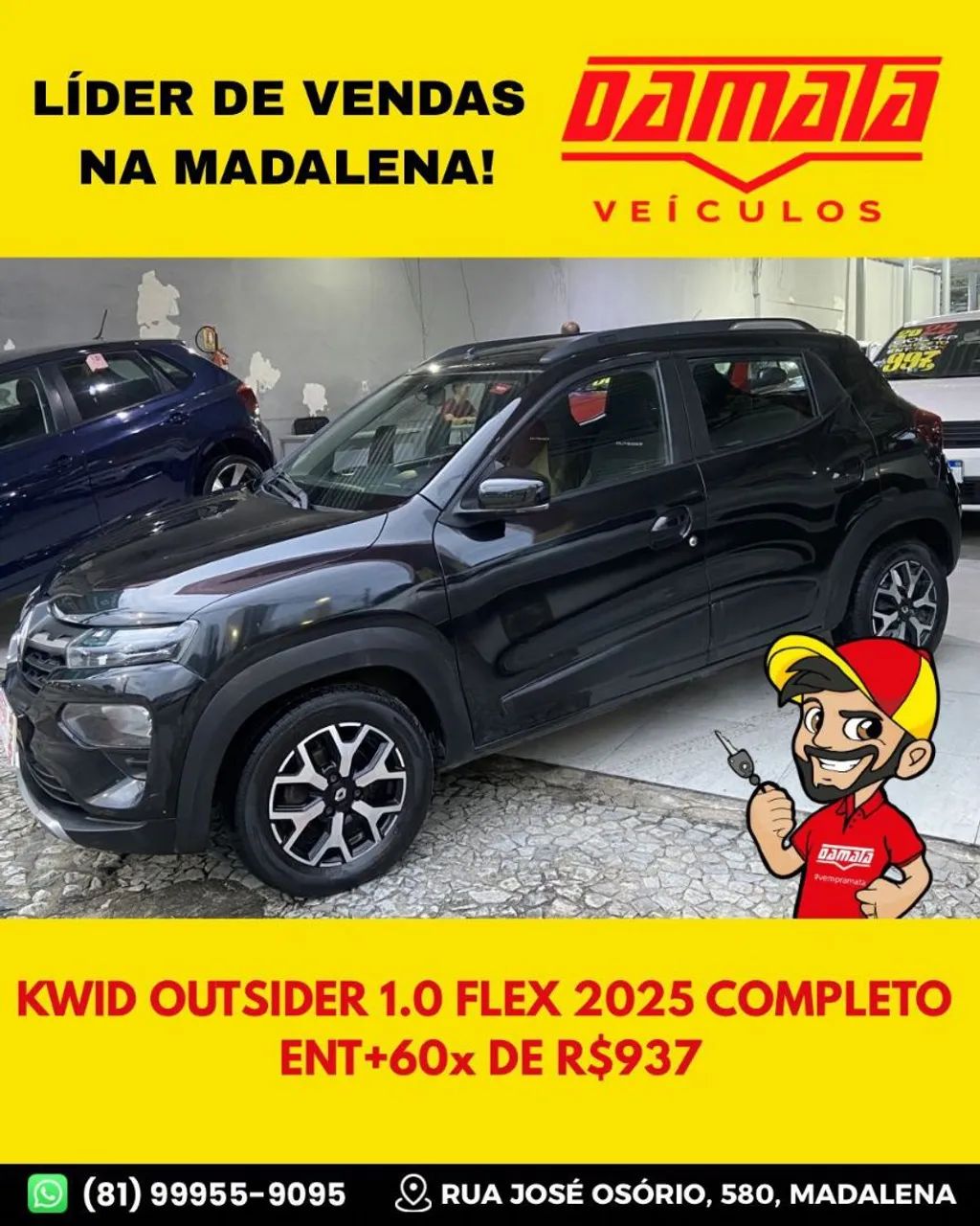 Renault Kwid Outsider 1.0 Flex 12V 5P Mec. 2025
