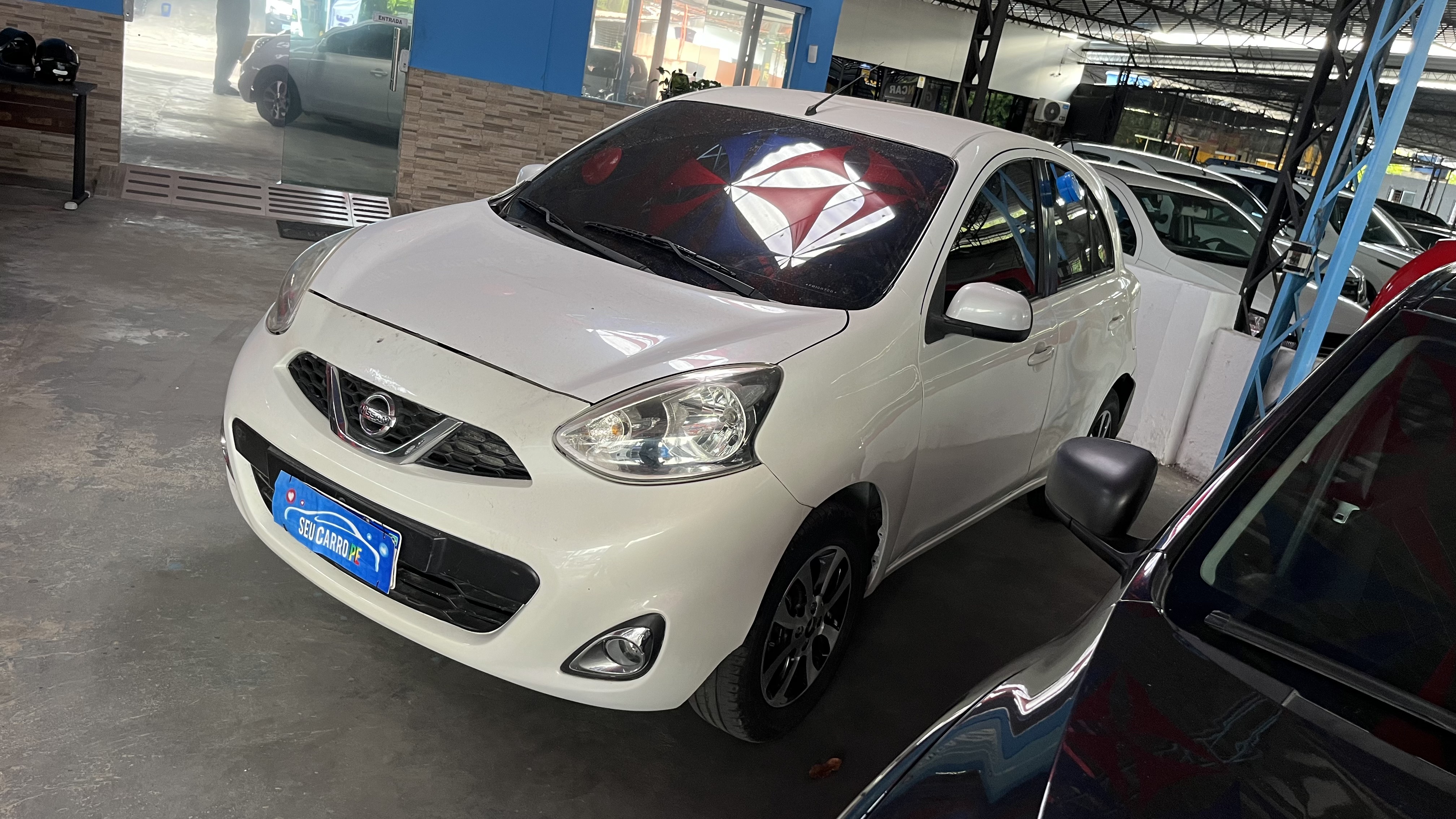 NISSAN MARCH SV 1.0 2014/2015 BRANCO PCE0G52